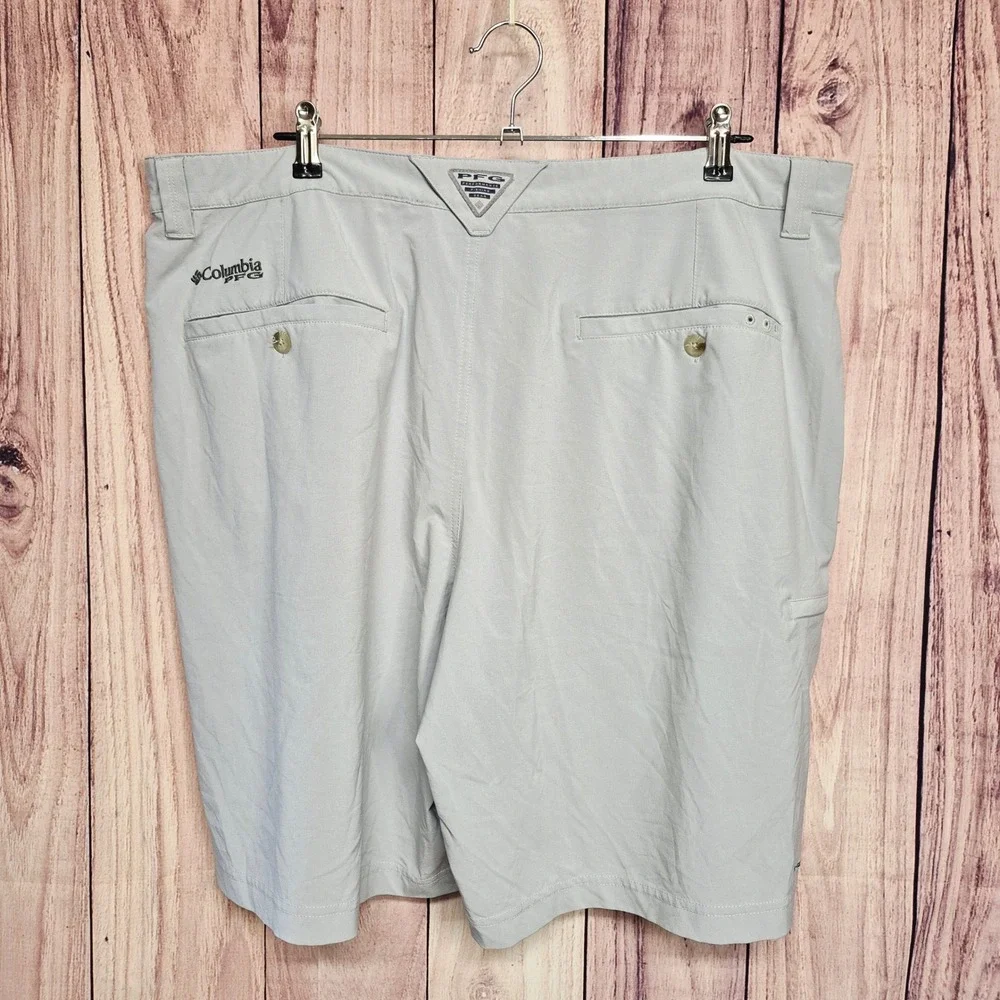 Columbia PFG Mens Size 42 Gray Performance‎ Fishing Shorts Outdoors Summer